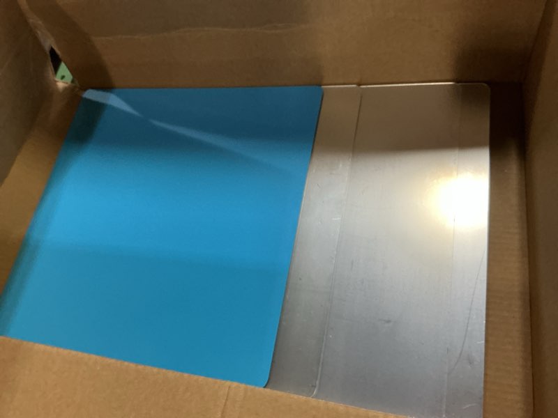 Condition photo showing Good Condition for Cabilock 4 Pack Acrylic Mirror Tiles 16X16 Inch Self Adhesive Full Length Wall Mirrors with Rounded Corners Shatterproof Stick on Sheets for Bathroom Home Decor