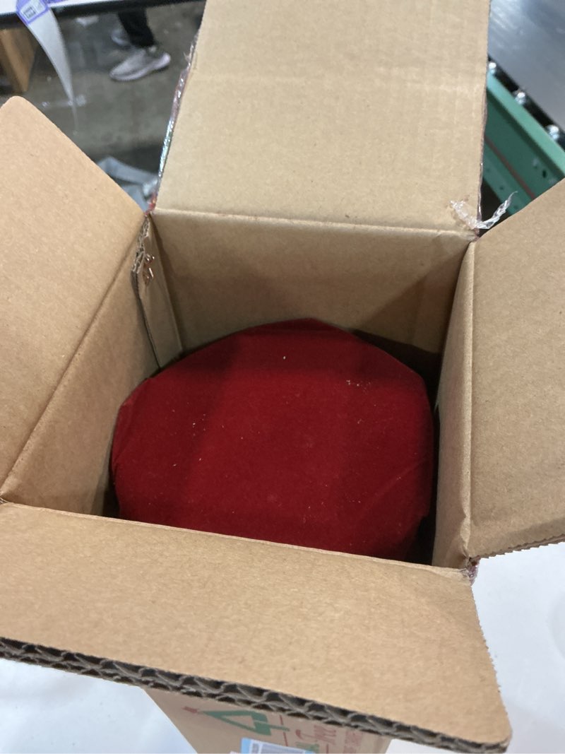 Condition photo showing New/Like New for National Tree Company 24 in Pre-Lit Majestic Fir Artificial Christmas Tree, 35 Multicolor Lights, 71 Tips, Timer, Red Cloth Base, Green Multi Color