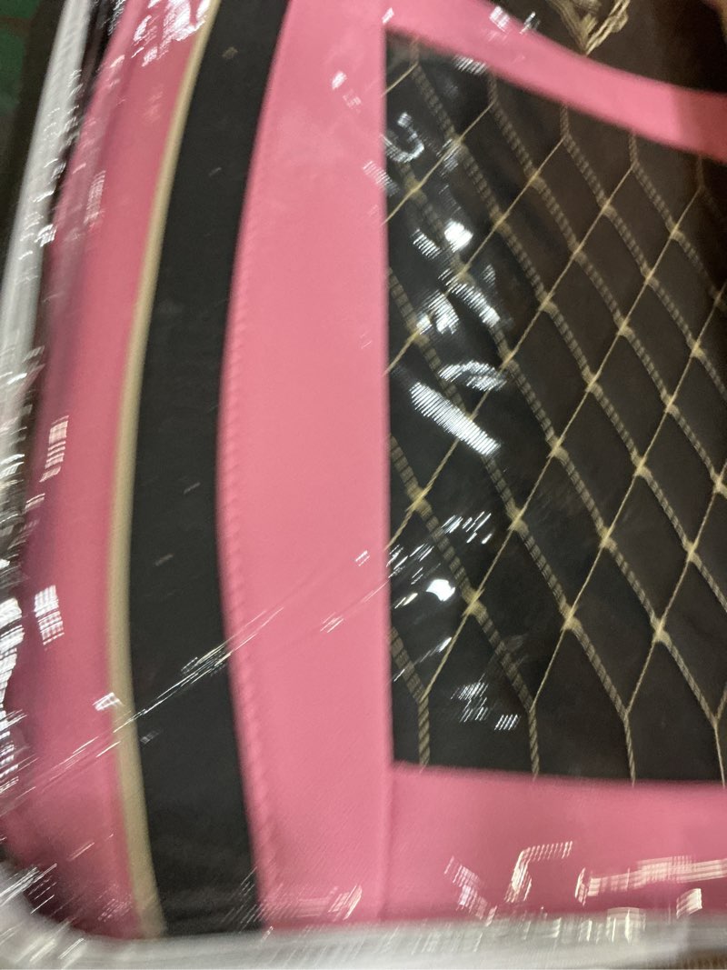 Condition photo showing New/Like New for Car Seat Covers Full Set, Super Luxurious Heavy Universal Duty Waterproof Leather Automotive Vehicle Cover for Cars SUV Pick-up Truck, Non-Slip Seat Pink Car Accessories(Pink Black Full Set/Black pink