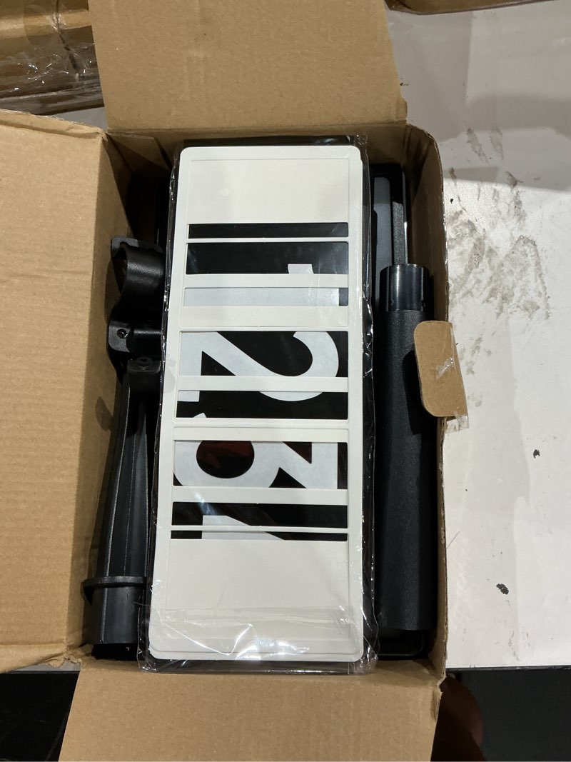 Condition photo showing Good Condition for solar address sign, solar lighted house numbers for outside, 3 colors waterproof illuminated house number plaque with stake, wall mounted or in ground solar address numbers for yard garden street home (black, 1 pack) black 1 pack