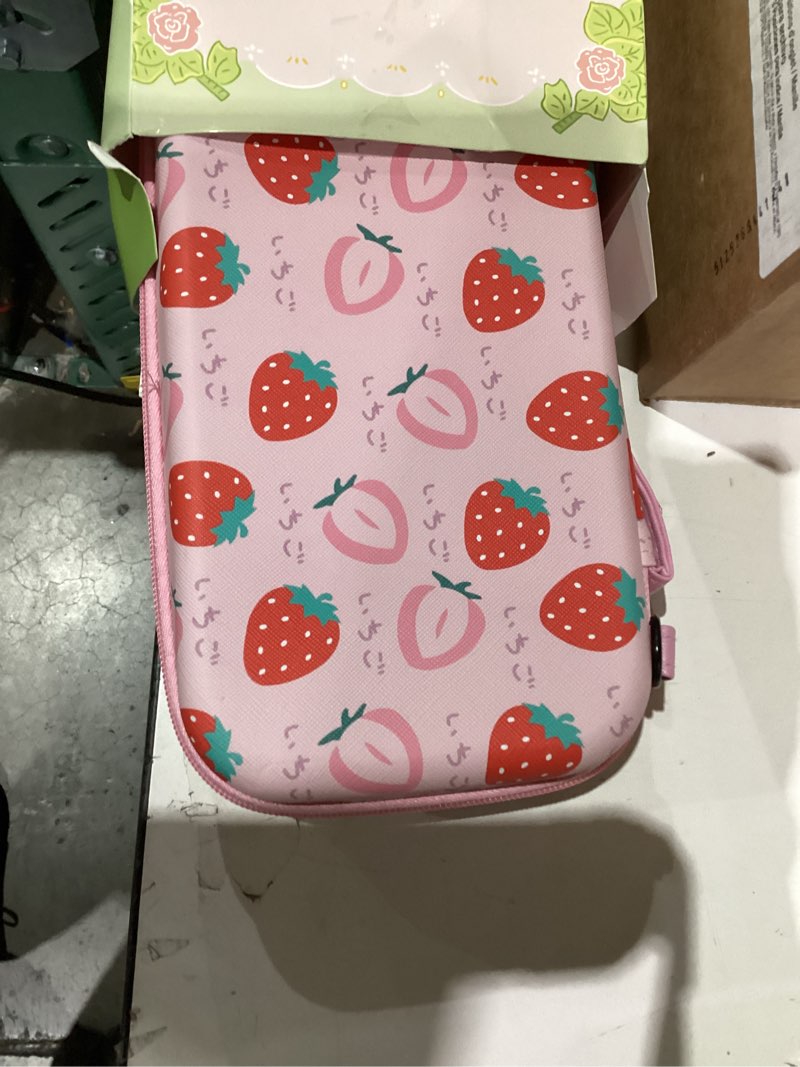 Condition photo showing Good Condition for FANPL Case for Nintendo Switch 2 (2025) Accessories, Pink Cute Travel Carrying Cover with Adjustable Shoulder Strap, Strawberry