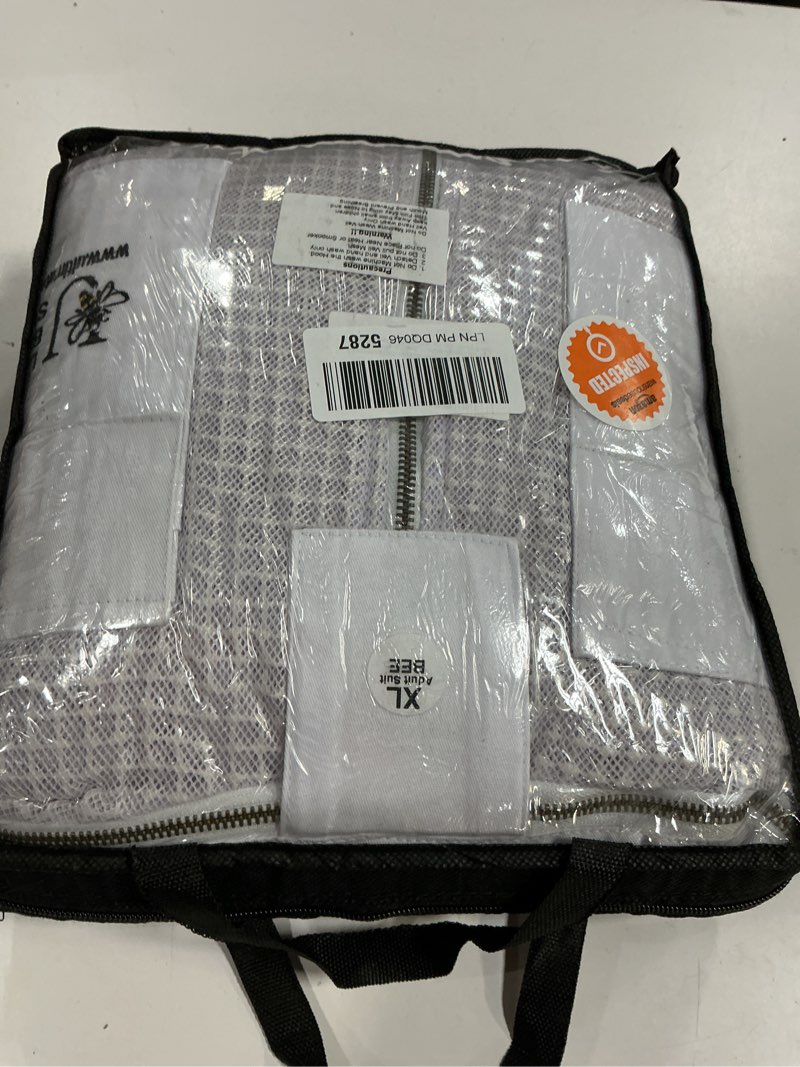 Condition photo showing New/Like New for Highly Ventilated Beekeeping Suit Beekeepers 3 Layer Premium bee Suit for Men & Women with Pair of Gloves X-Large White Fencing Veil