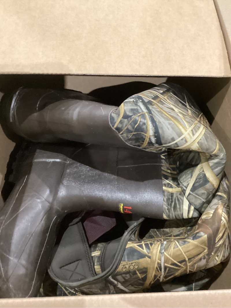 Condition photo showing As Is for HISEA Hunting Waders with 1400G Insulated Boots, 5.5mm Neoprene Chest Wader for Men, Waterproof Camo Bootfoot Fishing Waders Next Camo Evo 13