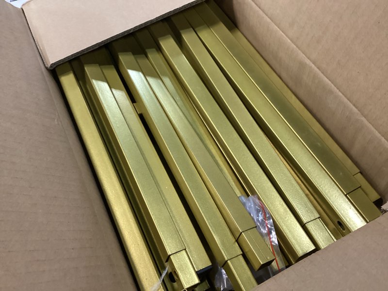 Condition photo showing Good Condition for vevor arch backdrop stand, 6.6 x 6.6 ft, stable structure, easy assembly, square gold metal arch backdrop stand for wedding, birthday party, graduation, holiday celebration, and ceremony decoration 6.6ft