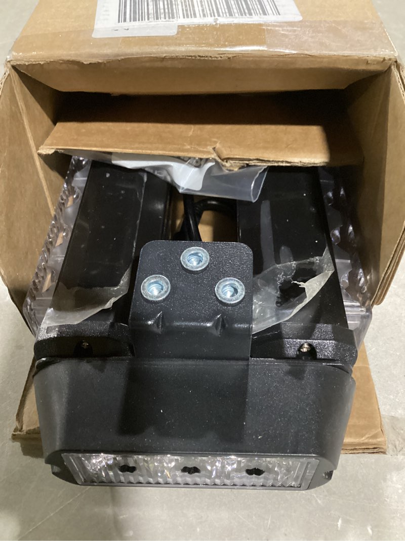 Condition photo showing As Is for ASPL 29.5" 54 LED Strobe Light Bar Double Side Flashing High Intensity Emergency Warning Flash Strobe Light with Magnetic Base for Safety Construction Vehicles Tow Trucks Pickup (Amber/White)