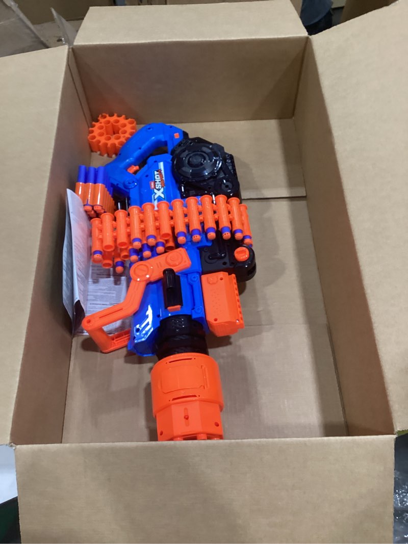 Condition photo showing Good Condition for xshot insanity smoking barrel blaster with 72 air pocket technology darts by zuru, dart blaster with smoking mechanism outdoor toy for boys and girls, teens and adults aged 8+