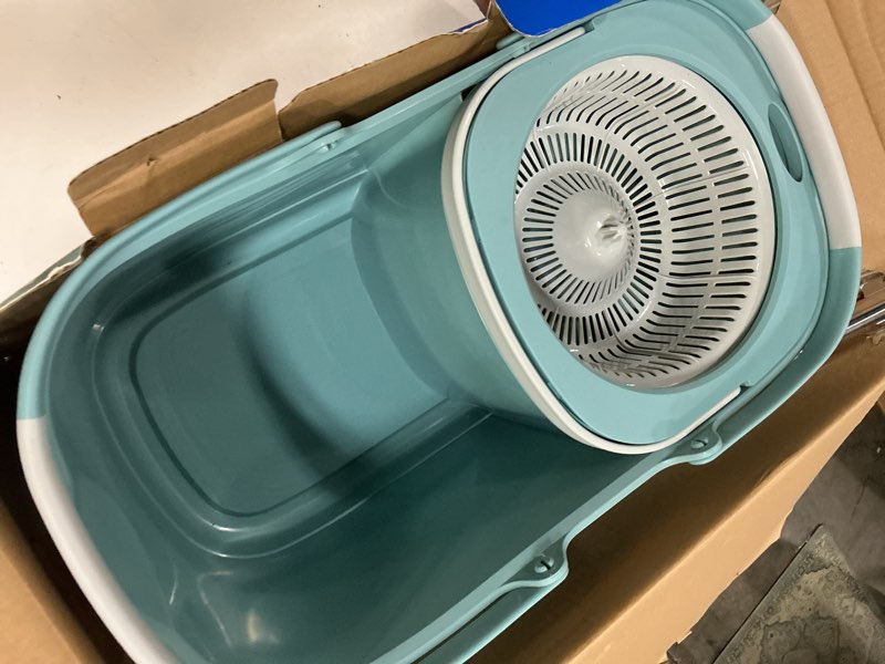 Condition photo showing New/Like New for spin mop with refill - up&up™: soft grip, hanging loop, floor cleaning
