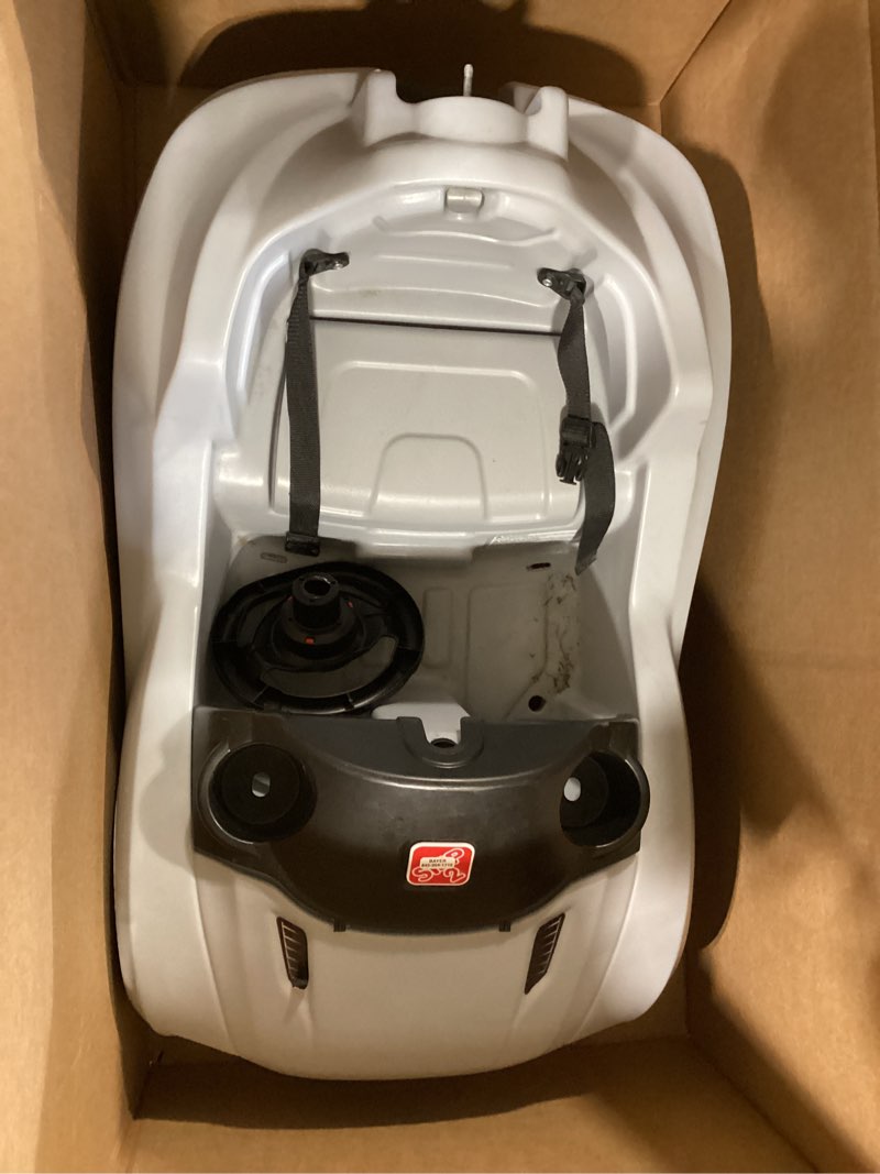 Condition photo showing As Is for step2 whisper ride cruiser kids push car, ride on toy, stroller substitute, includes seat belt & horn, made of durable plastic, max weight 50 lbs., for toddlers 1.5-4 years old, gray gray push car
