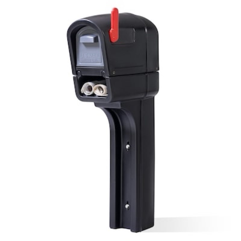 541299 51 x 12.5 x 23.25 in. mailmaster plus mailbox, black