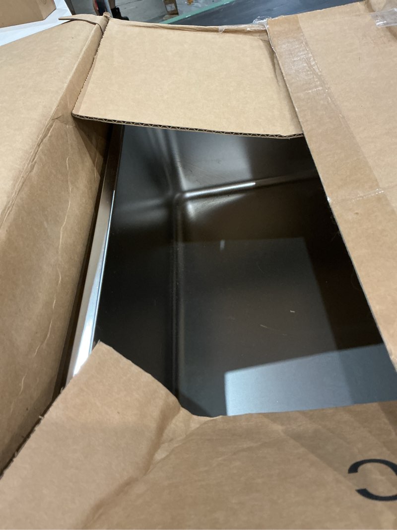 Condition photo showing As Is for stainless steel cat litter box, xxl metal litter box 2 pack | 23.6"x15.8"x8" , extra large steel litter box for big cats, non stick easy clean surface, high sided, 8 inch deep 2 pack-xxl (23.6"x15.7"x8")