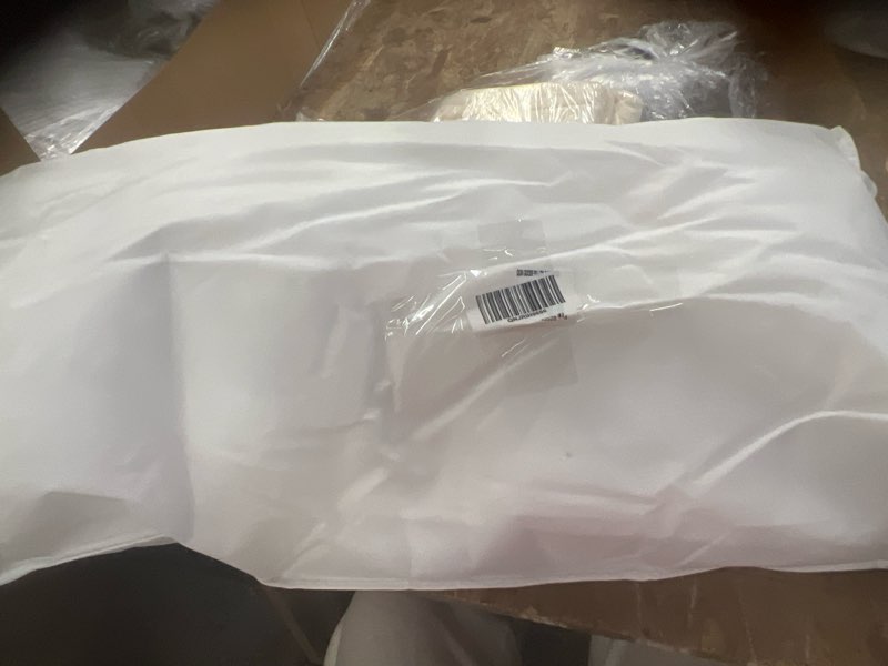 Condition photo showing New/Like New for luxe goose down pillow, king, soft/medium