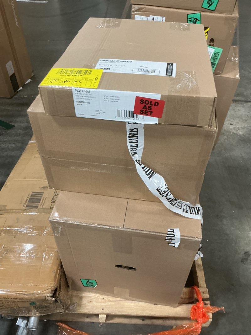 Condition photo showing New/Like New for American Standard 606AA002.020 H2Option Two-Piece Toilet with Toilet Seat and Wax Ring, Elongated Front, Chair Height, Dual Flush, White, 0.92 - 1.28 gpf