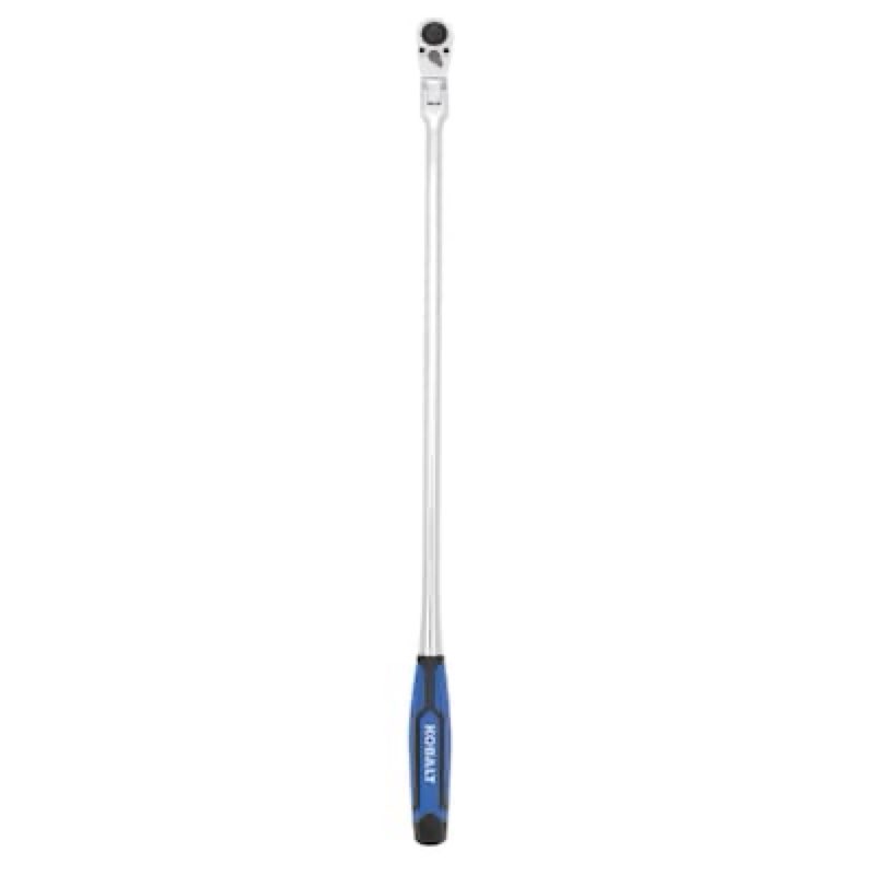 kobalt 72 -tooth 1/2-in drive comfort grip handle flexible head ratchet