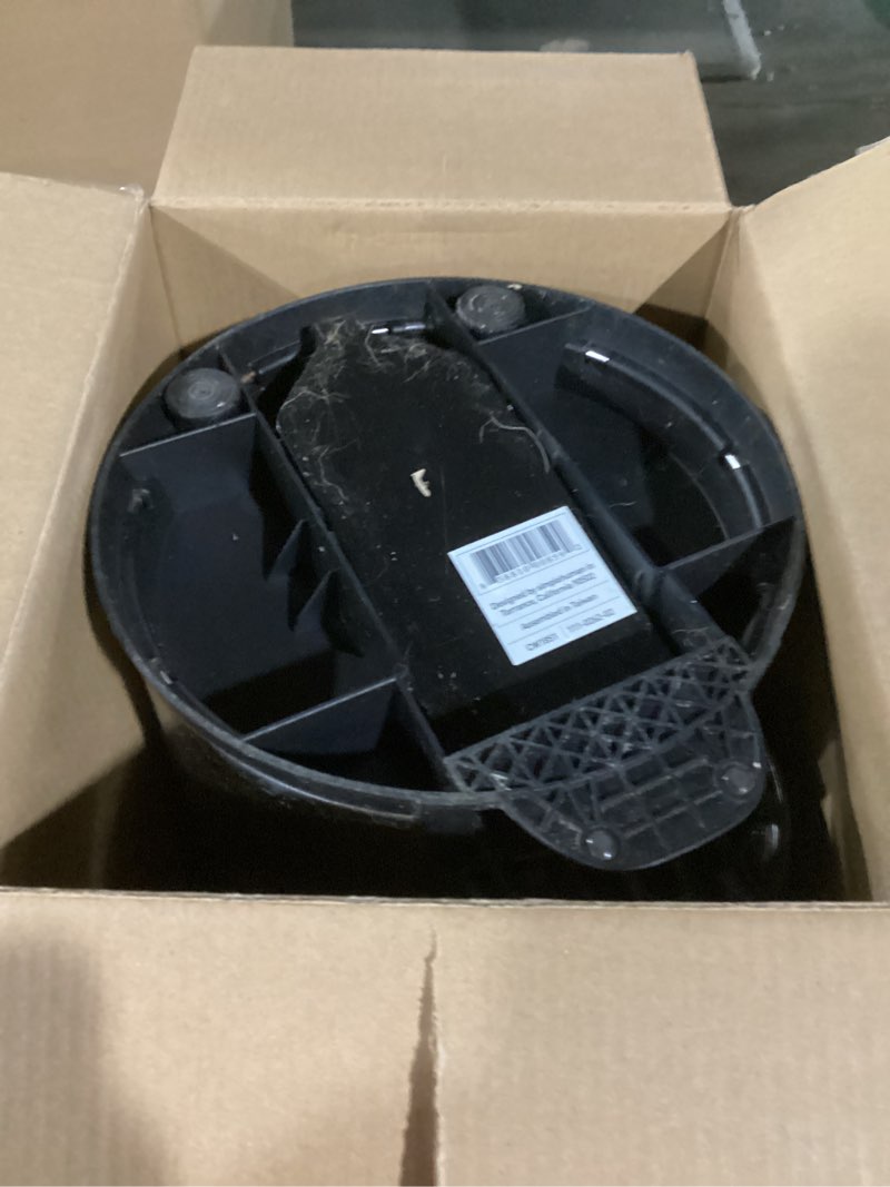 Condition photo showing As Is for Cesun 1.2 Gallons Small Black Trash Can, Bathroom Garbage Can with Lid and Foot Pedal, Mini Round Wastebasket for Bathroom, Bedroom, Office, 4.5 Liters / 1.2 Gallons, Matte Black