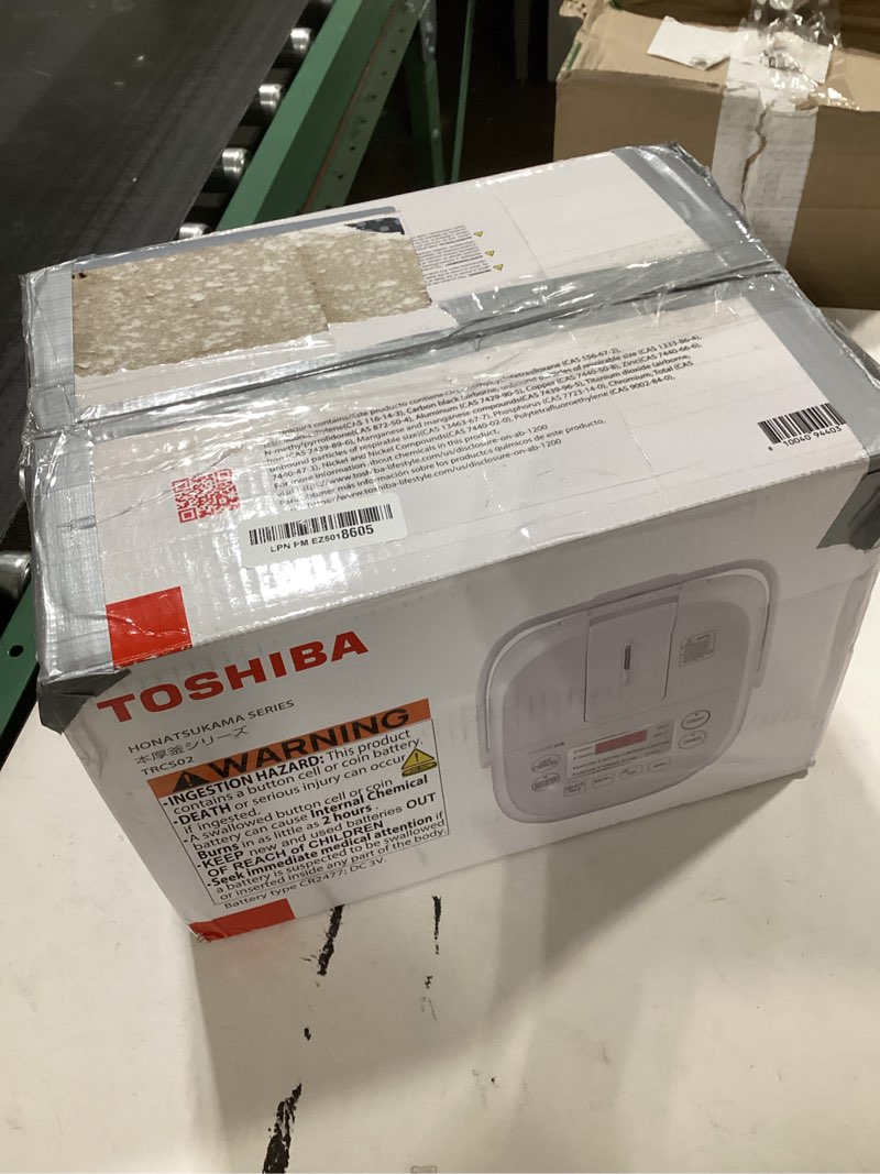 Toshiba Mini Rice Cooker, 3 Cups Uncooked Small Rice Cooker, Steamer & Warmer, With Fuzzy Logic And 