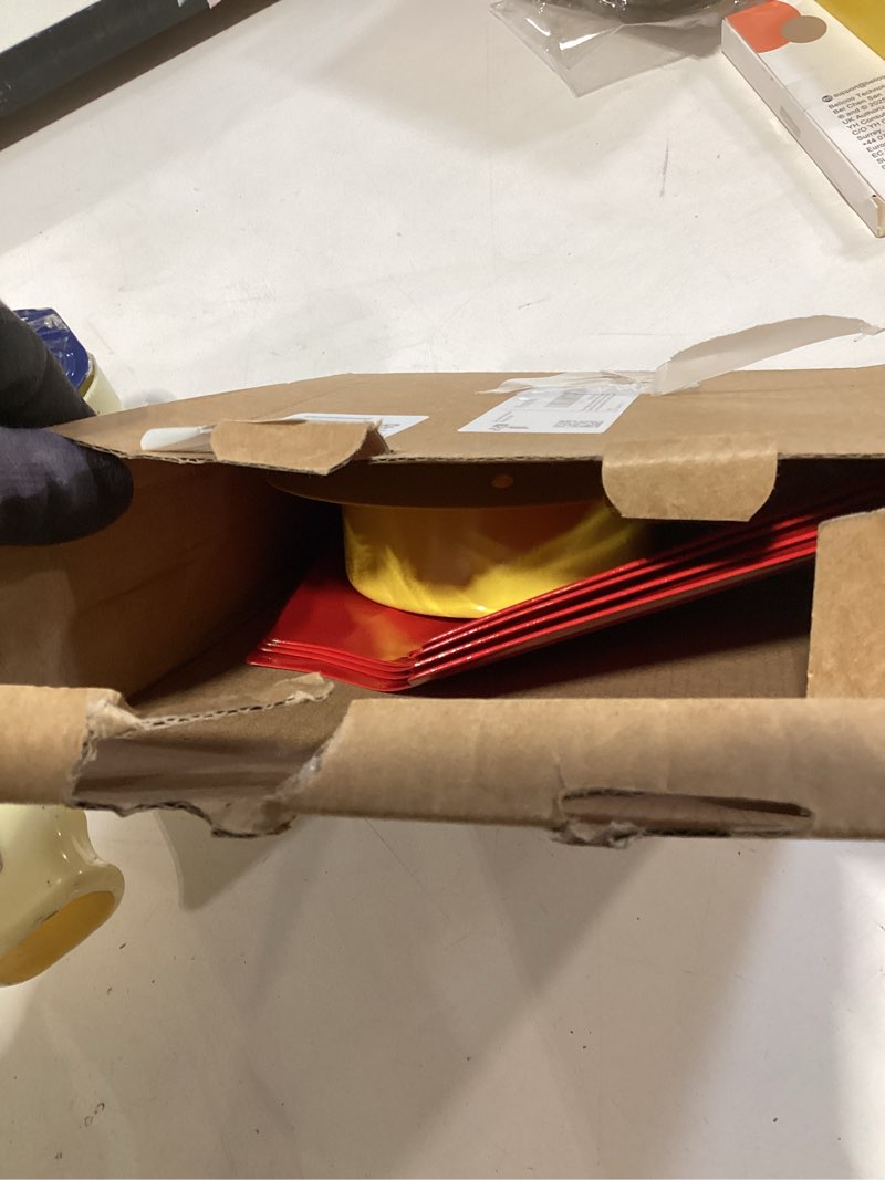 Condition photo showing Good Condition for metal hummingbird feeder rain cover with ant moat,14.4 inch large bird feeder umbrella,for hummingbird oriole feeder sun and rain cover.yellow and red