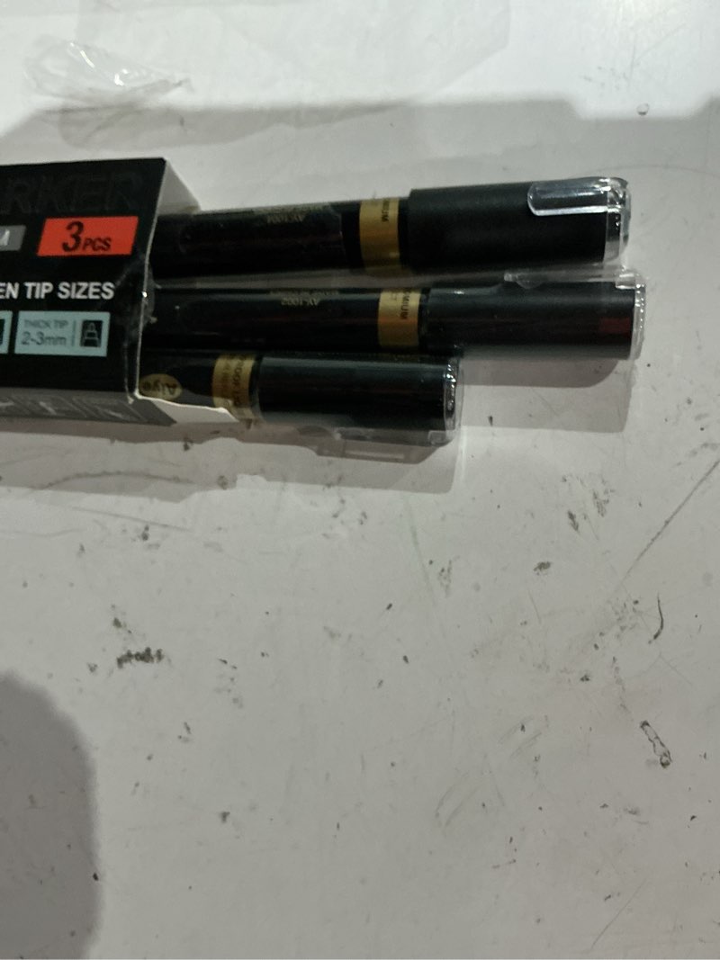 Condition photo showing Good Condition for 3pcs gold liquid mirror chrome markers, permanent reflective metallic gold paint pen, high gloss car diy model painting, touch up repair kit for plastic metal glass fabric ceremic resins