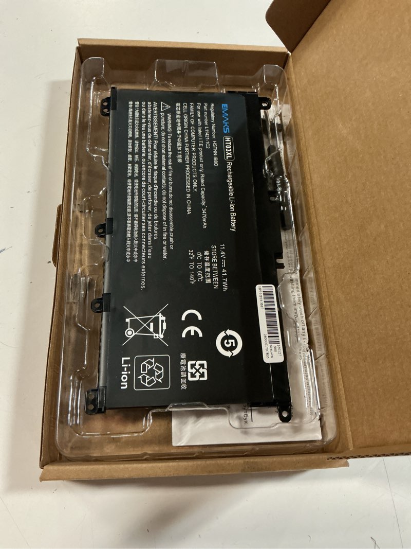 Condition photo showing Good Condition for ht03xl battery for hp pavilion 14 14-ce 14-cf 14-cm 14m-dh 14-dq 14-fq:14m-dh1003dx 14-dq0040nr 14-cf2112wm cf1015cl 15-cw 15-da 15-db 15-dw 15-ef 17-by 17-ca hstnn-db8r db8s ib80 ib8o lb8l lb8m ub7j