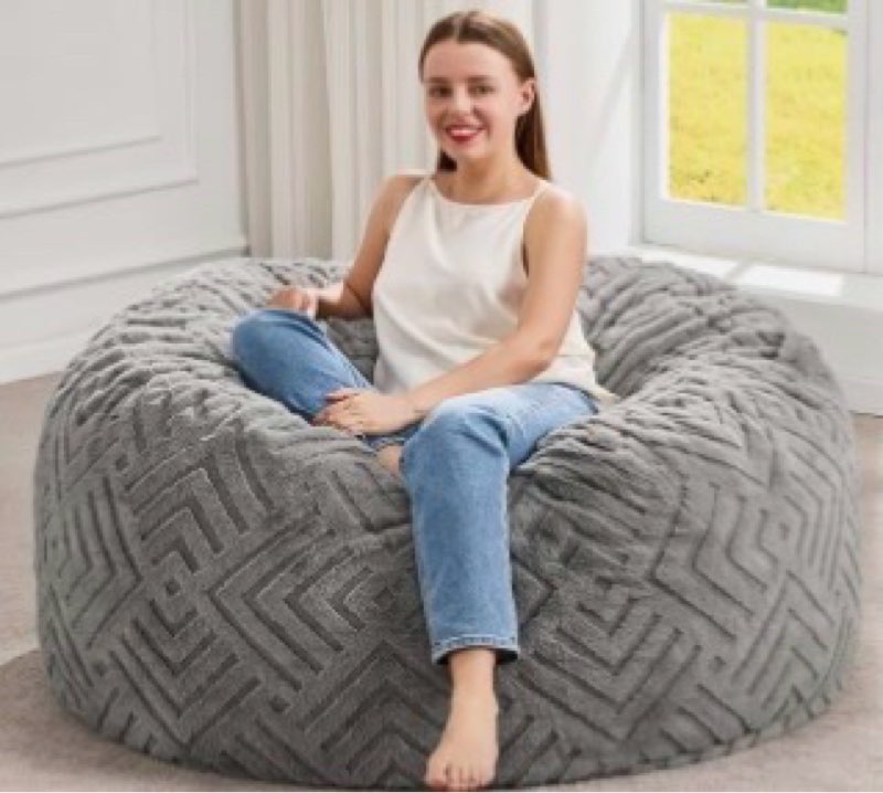 hobestluk bean bag chairs beanbag chair with filler adult bean bags with fluffy & machine washable c