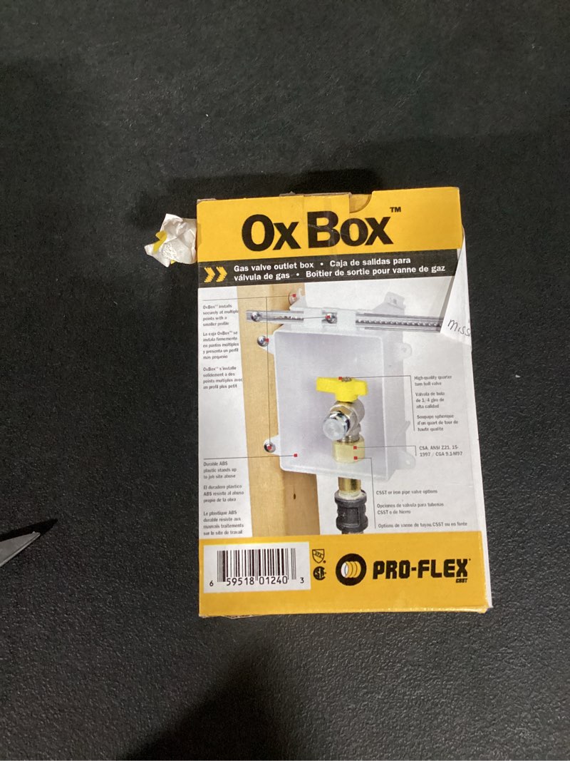 Condition photo showing Good Condition for sioux chief oxbox gas valve outlet box