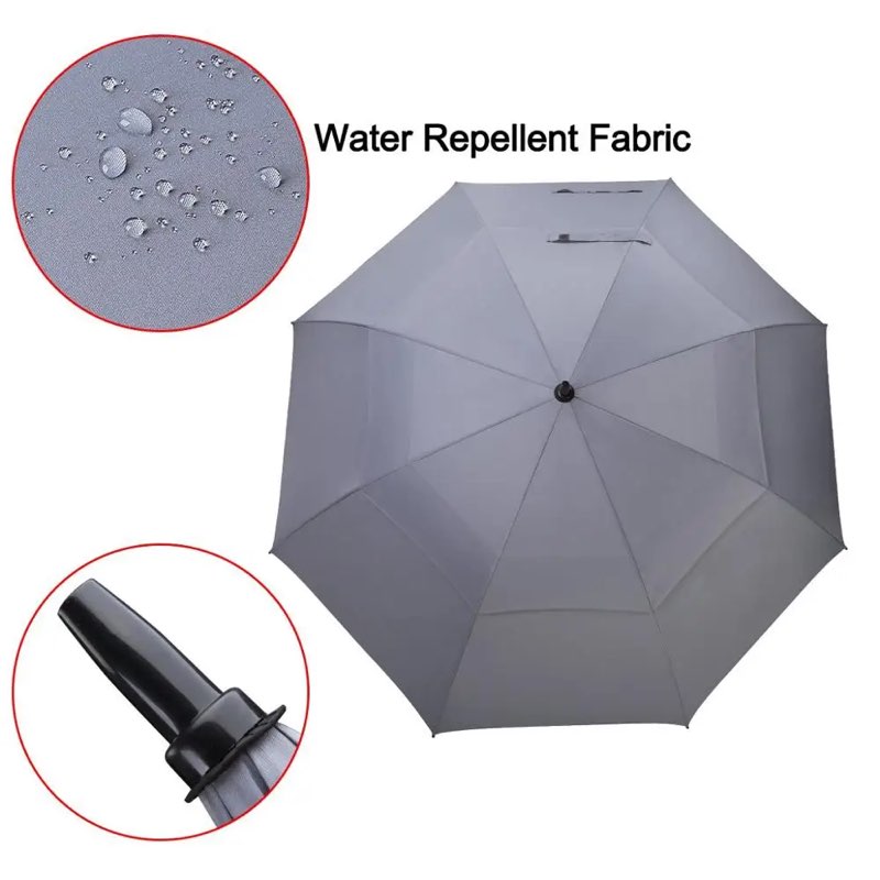 NOOFORMER 62/68 Inch Automatic Open Windproof Waterproof Golf Umbrella Extra Large Oversize Double C