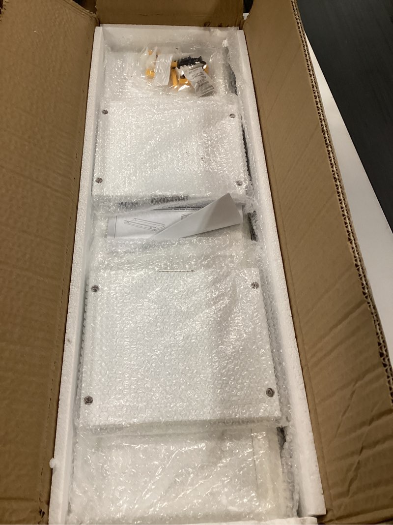 Condition photo showing Good Condition for WOPITUES Floating Shelves for Wall 24 inch with Cube Shelf, Wall Shelves with Metal Rail for Bathroom Decor, Bathroom Organizers and Storage, Over Toilet Shelves, Toilet Paper-White White 23.6 inch
