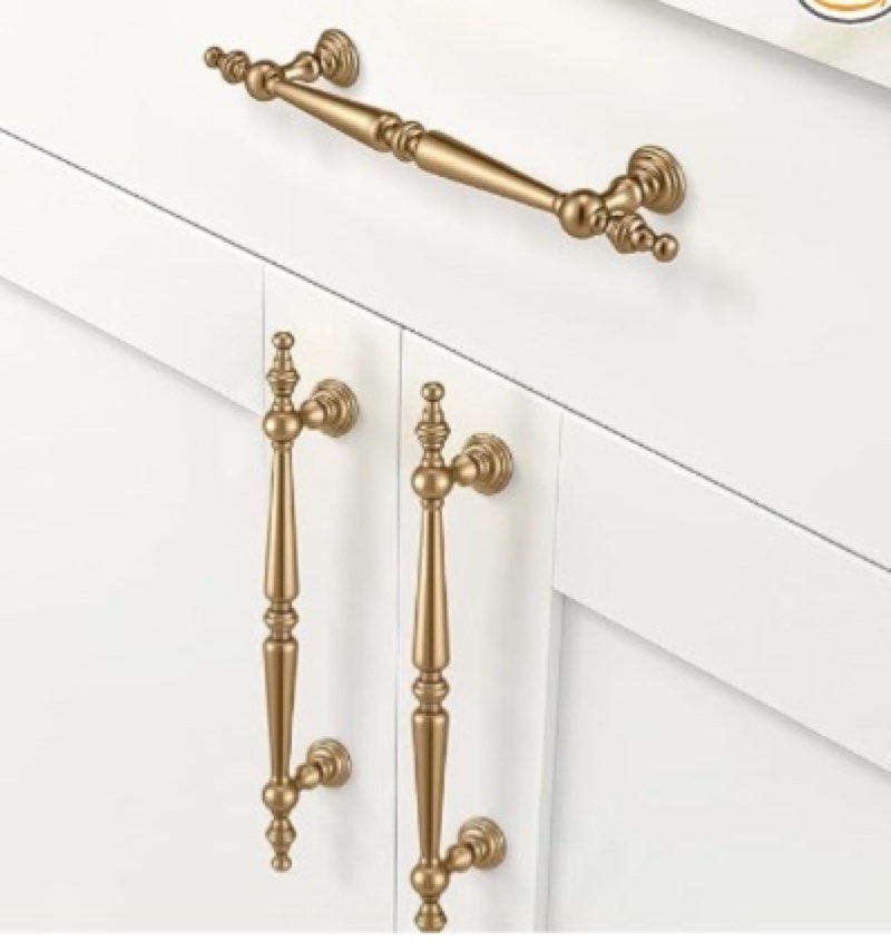 shimeyao 10 pack champagne bronze cabinet pulls 5"(128 mm) hole center vintage bronze cabinet pulls 