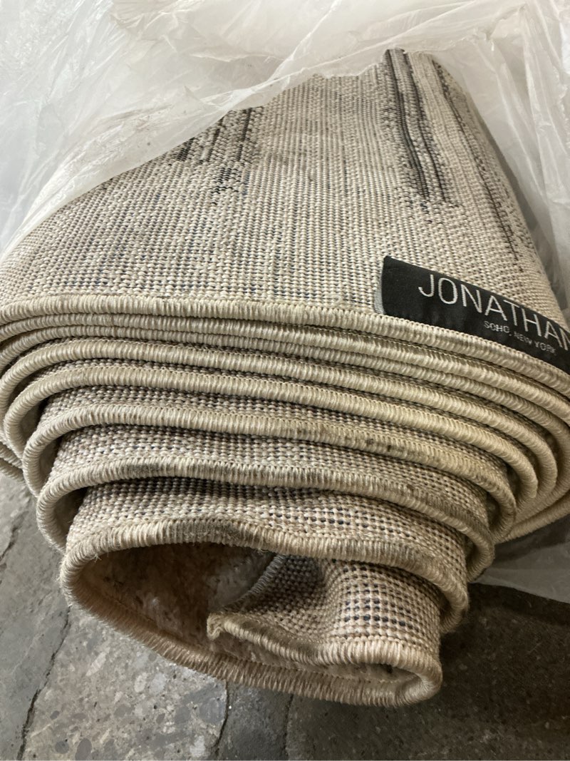 Condition photo showing As Is for jonathany abstract area rug