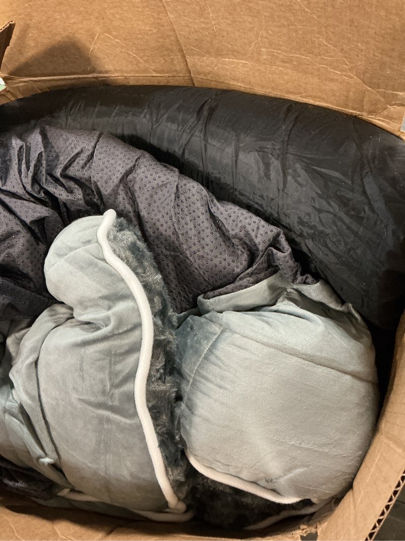 Condition photo showing Good Condition for Dog Beds Large Sized Dogs, XL Orthopedic Dog Beds for Large Dogs 42"x30"x7.5", Waterproof Pet Bed with Washable Cover, L-Shaped Pet Couch with Portable Handle, Grey 42.0"L x 30.0"W x 7.5"Th Grey