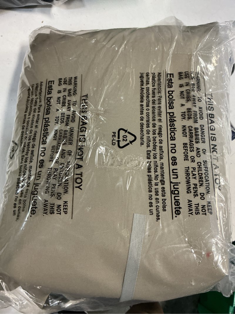Condition photo showing Good Condition for porch shield outdoor cushion slipcovers set 4 waterproof fade resistant patio chair seat cushion covers 24 x 24 x 4 inch, beige 4 pack-24"w x 24"d x 4"h beige