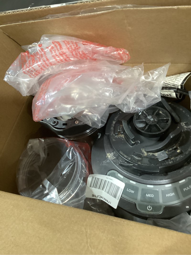 Condition photo showing As Is for Ninja | Blender | Nutri Pro | Single Serve | For Smoothies, Salsa, Shakes and Frozen Drinks | Includes 2 Smoothie Cups & Lids | Crushes Ice, Fruit & Veggies |Silver | BN401 Auto Blend 1000-Peak-Watts