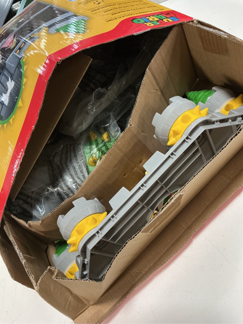 Condition photo showing Good Condition for nintendo super mario bowser castle with 2.5" bowser figure