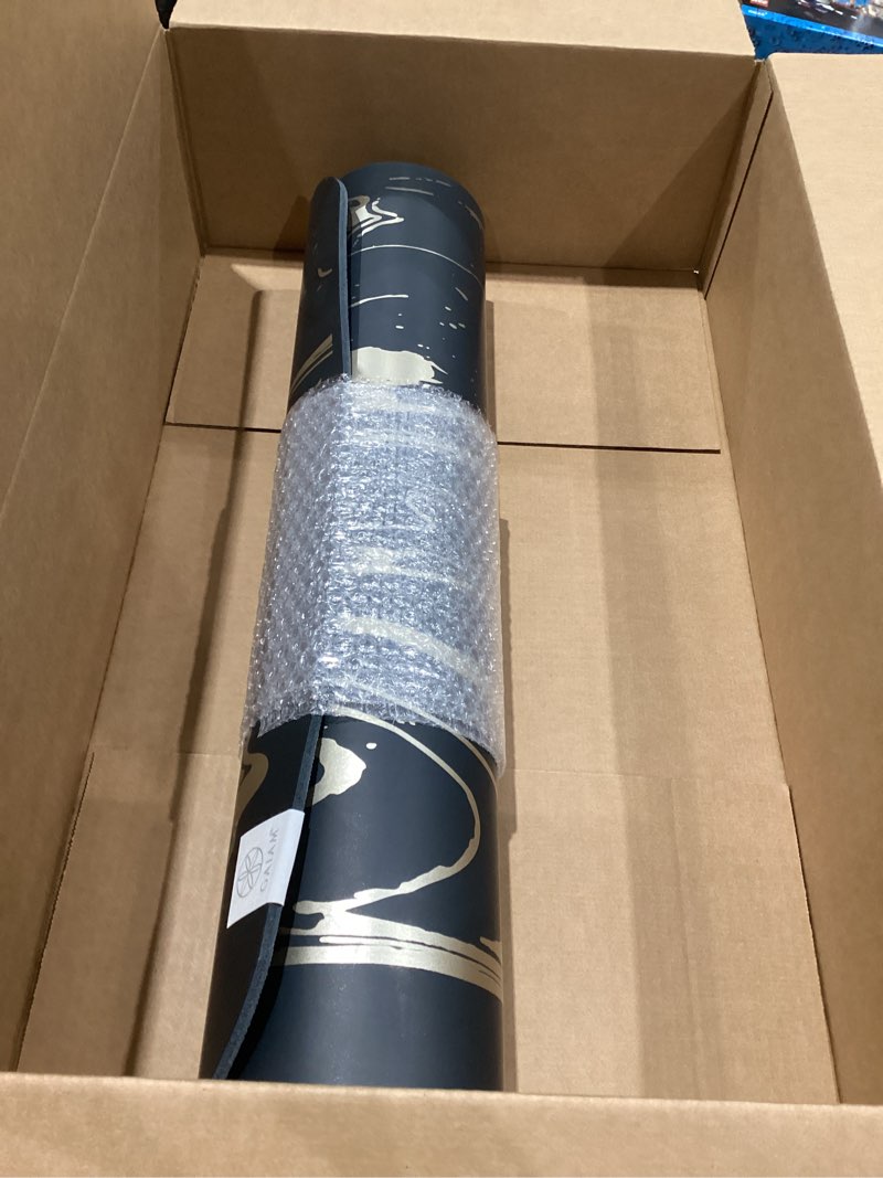 Condition photo showing Good Condition for gaiam dry-grip yoga mat - 5mm thick non-slip exercise & fitness mat for standard or hot yoga, pilates and floor workouts - cushioned support, non-slip coat - 68 x 24 inches marbled