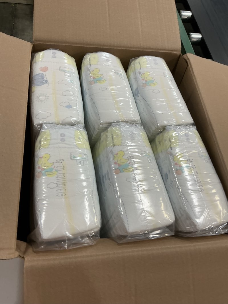 Condition photo showing New/Like New for pampers swaddlers diapers, size 4 (15-34 lbs), 150 count, fragrance free, hypoallergenic, absorbent, pediatrician recommended, skin safe size 4 150