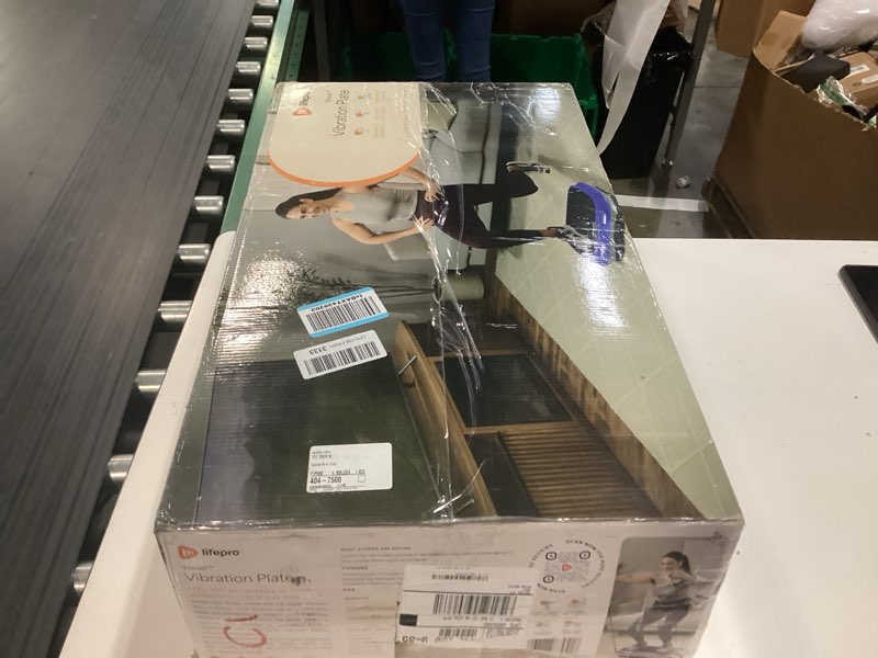 Condition photo showing New/Like New for lifepro waver vibration plate exercise machine for lymphatic drainage, muscle activation, full-body workout vibrating platform with loop bands, fitness equipment for strength toning & fat loss blue