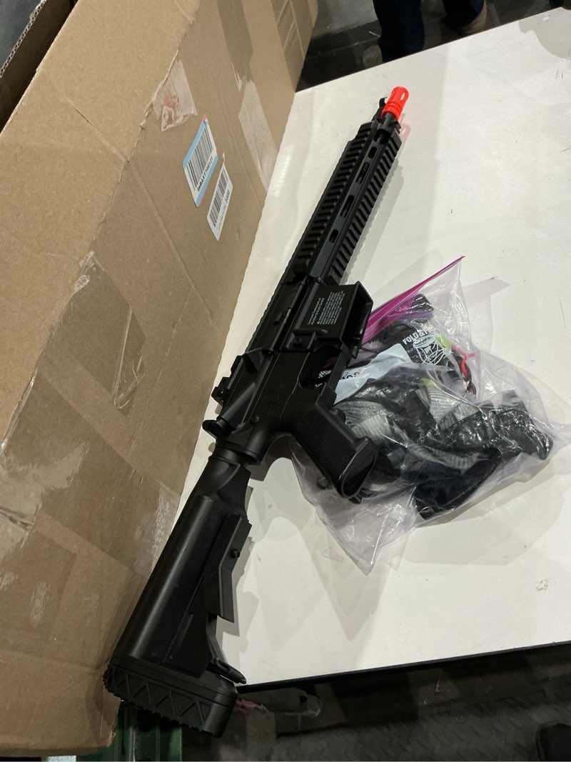 Condition photo showing As Is for missing clip umarex hk heckler & koch hk416 aeg 6mm bb rifle airsoft gun black