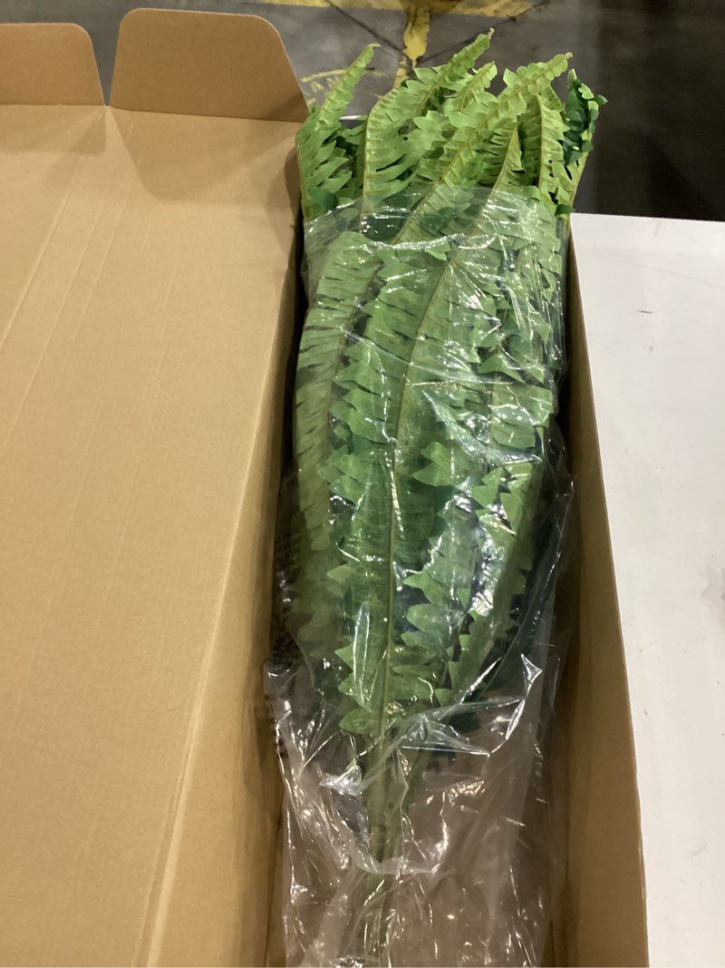 Condition photo showing New/Like New for 50" Artificial Boston Ferns, Fake Bush Plants, Large Faux Ferns with 96 Fronds for Outdoors Home Decor 50" 1 Pcs