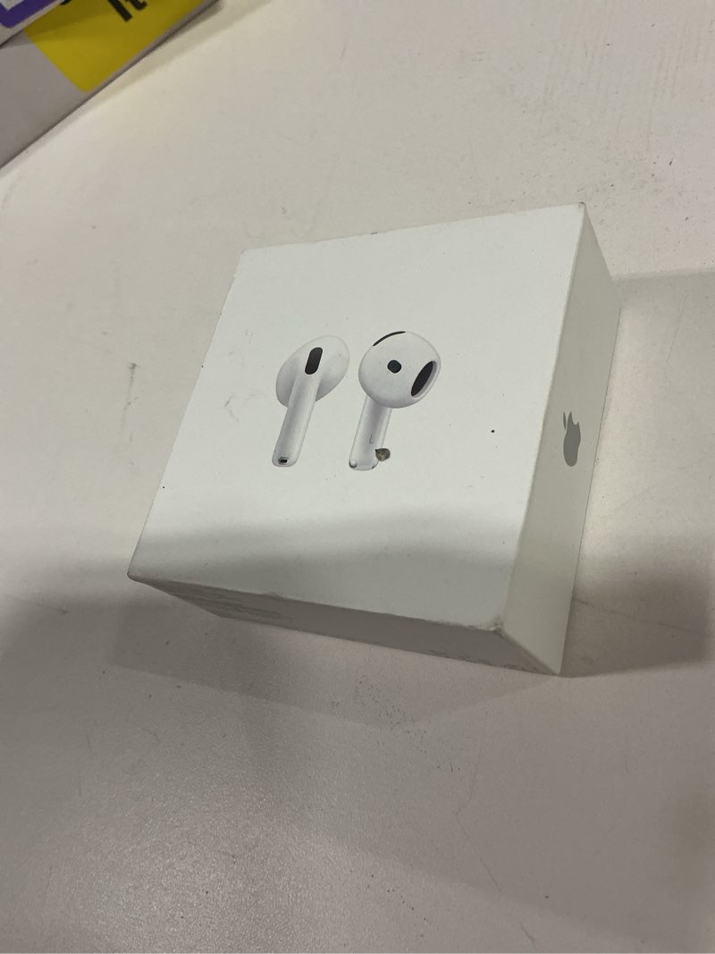 Condition photo showing New/Like New for apple airpods 4 wireless earbuds, bluetooth headphones, personalized spatial audio, sweat and water resistant, usb-c charging case, h2 chip, up to 30 hours of battery life, effortless setup for iphone without active noise cancellation without applecare+