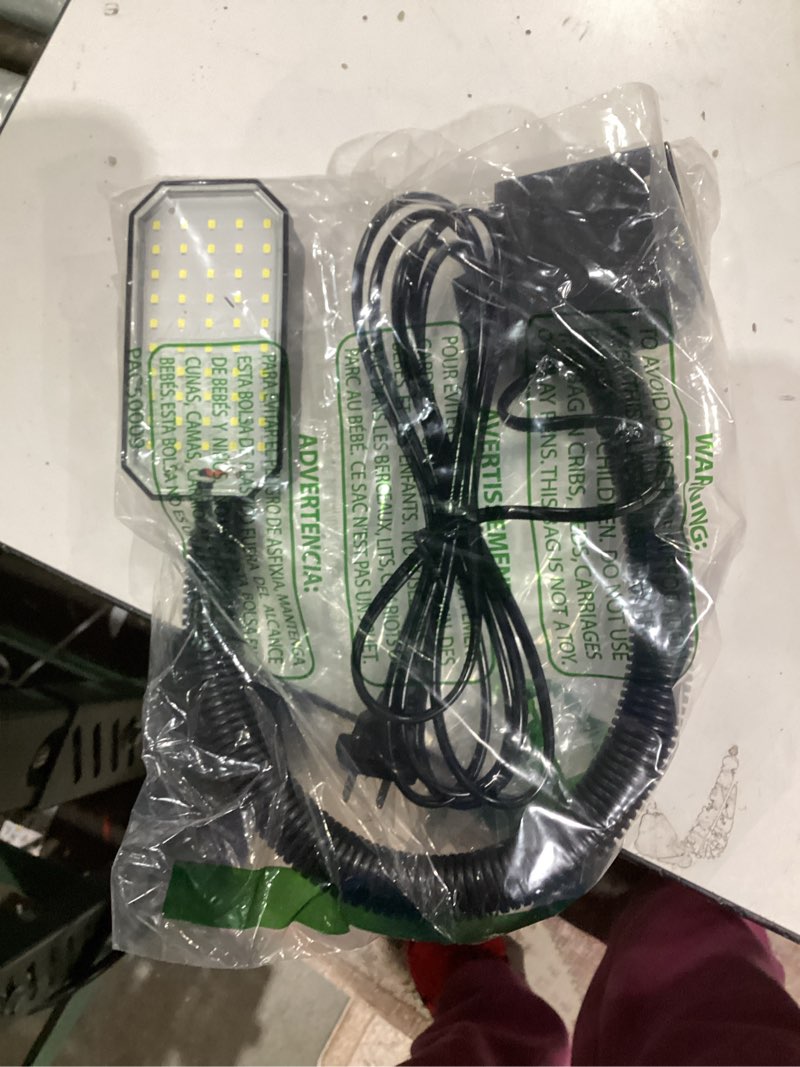 Condition photo showing Good Condition for Magnetic Work Light, 1300 Lumens Led Machine Light with Strong Magnetic Base, Flexible Gooseneck Magnetic Lamp for Lathe and Drill Press, 10W 120V