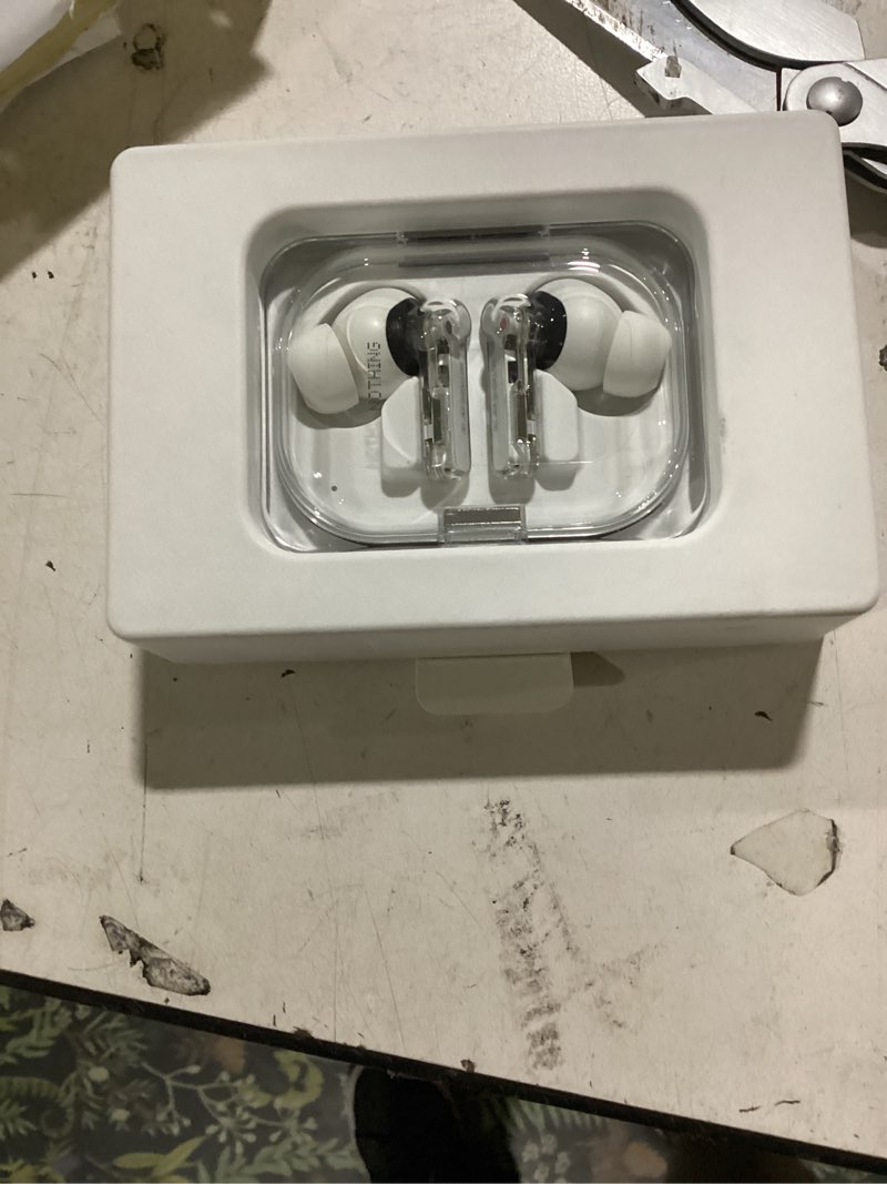 Condition photo showing Good Condition for nothing ear (a) wireless earbuds, 45db hybrid noise cancelling earbuds, hi-res audio, advanced equaliser, dual connect, 6 mics, 42.5h playtime ear buds wireless bluetooth, white