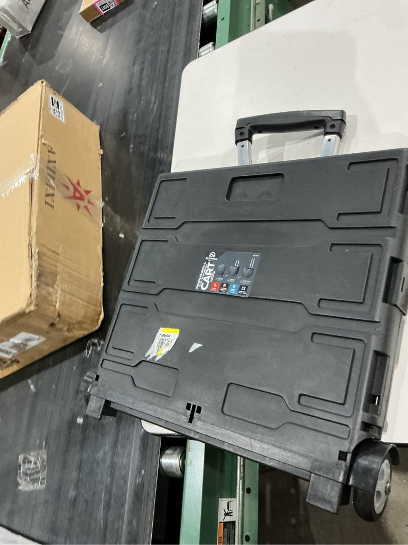 Condition photo showing As Is for olympia tools 85-010 grand pack-n-roll portable tools carrier with telescopic handle, 80 lb. load capacity, black 2025 new version