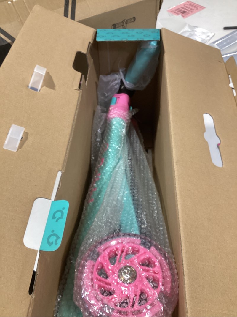 Condition photo showing New/Like New for Dribbl 3-Wheel Kids Scooter - Lean-to-Steer Technology, Adjustable Height Handlebar, Wide Anti-Slip Deck, Scooter for Boys & Girls Ages 3+, Child Safety Approved, Support Riders Up to 165 lbs, Candy