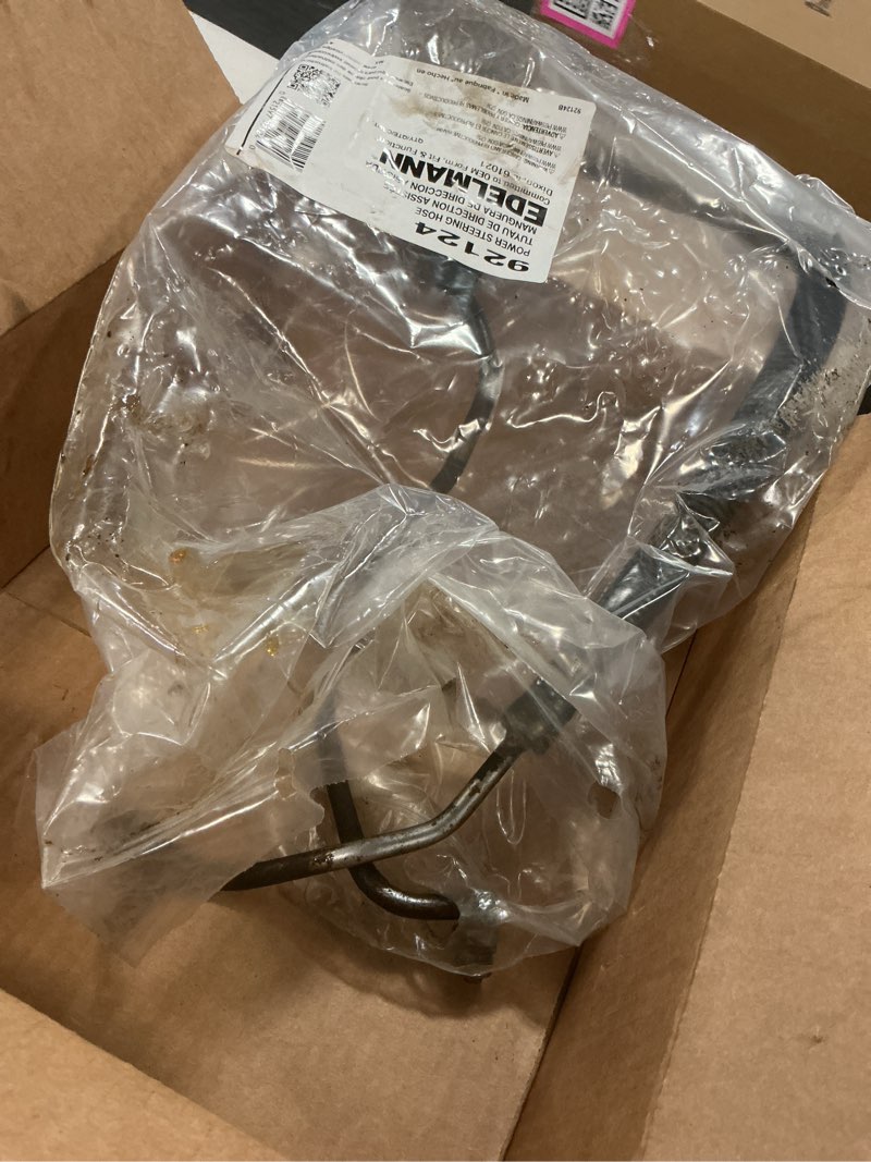 Condition photo showing As Is for edelmann 92124 pressure line assembly, black