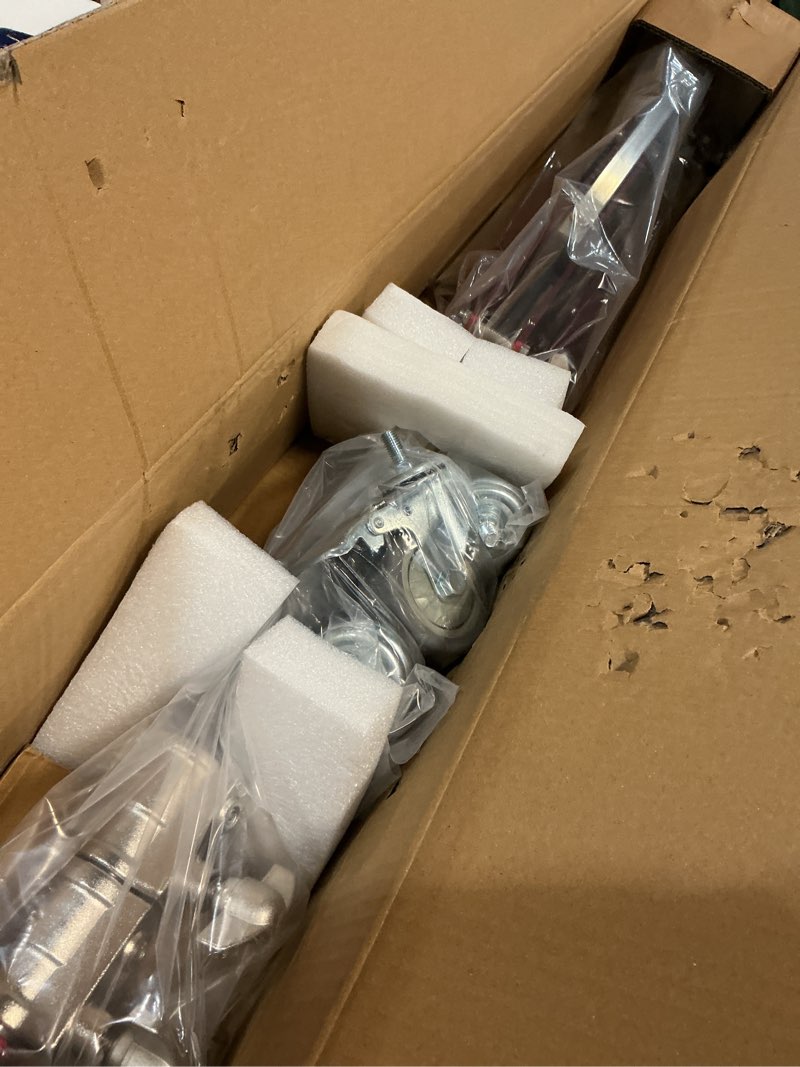 Condition photo showing New/Like New for Kate Heavy Duty 10.8ft Light Stand with Casters, Adjustable Reinforced Stainless Steel Light Stand Tripod with 3 Wheels for Professional Studio Photography for Softbox, Monolight, Reflector 10.8ft Heavy Duty With Pulleys