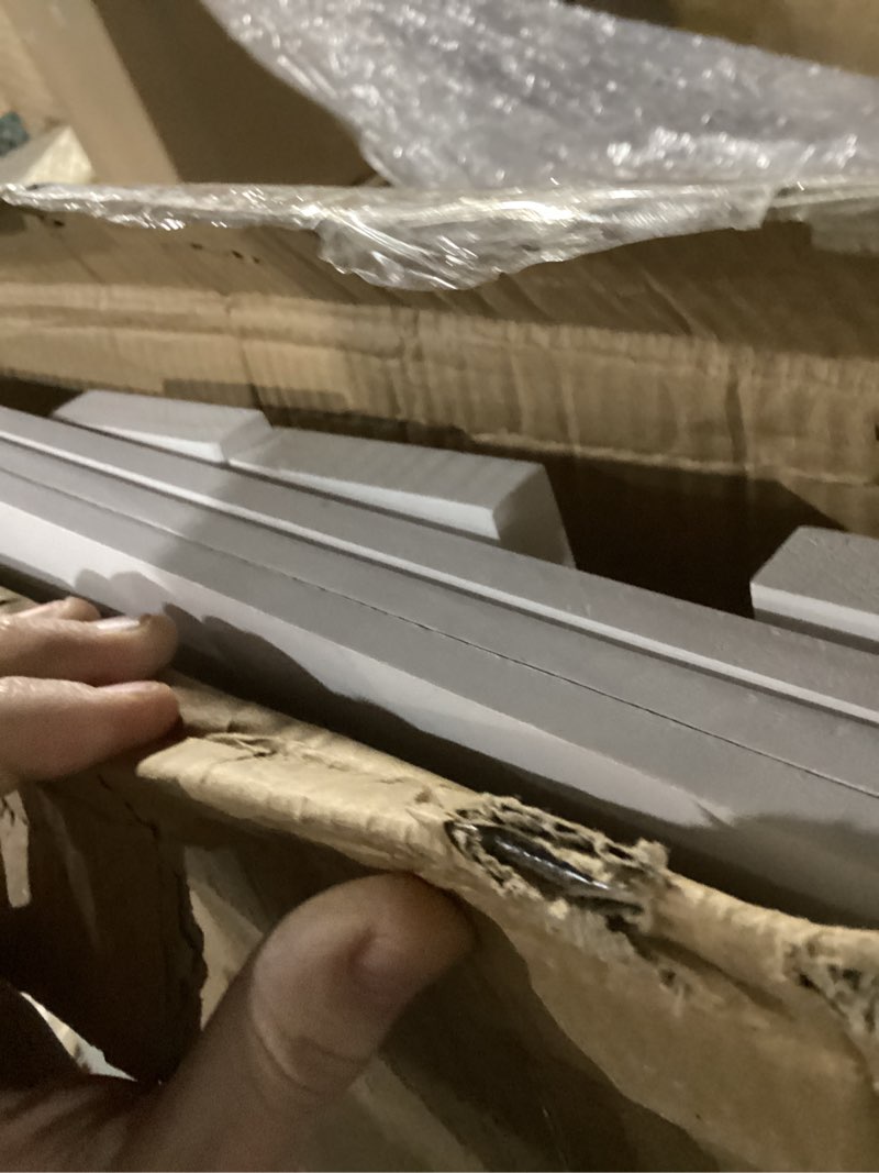 Condition photo showing As Is for Hoolerry 3 Sets Wood Shelf Covers for Wire Shelving Removable Closet with 18 Grain Stickers Wire Rack Covers for Pantry Home and Kitchen Organization(30 x 16 Inch,White) White 30 x 16 Inch