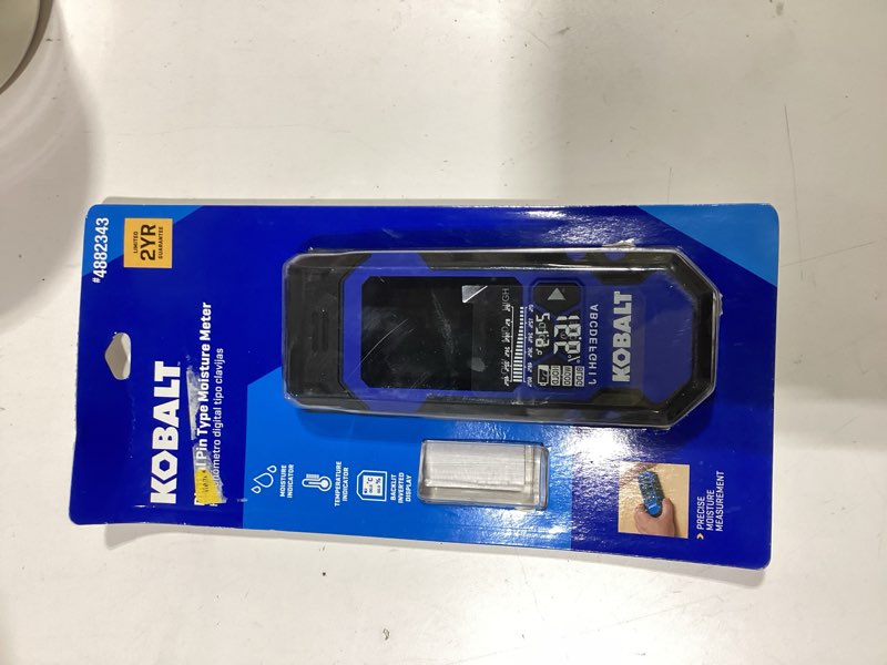 kobalt pin type digital display moisture meter