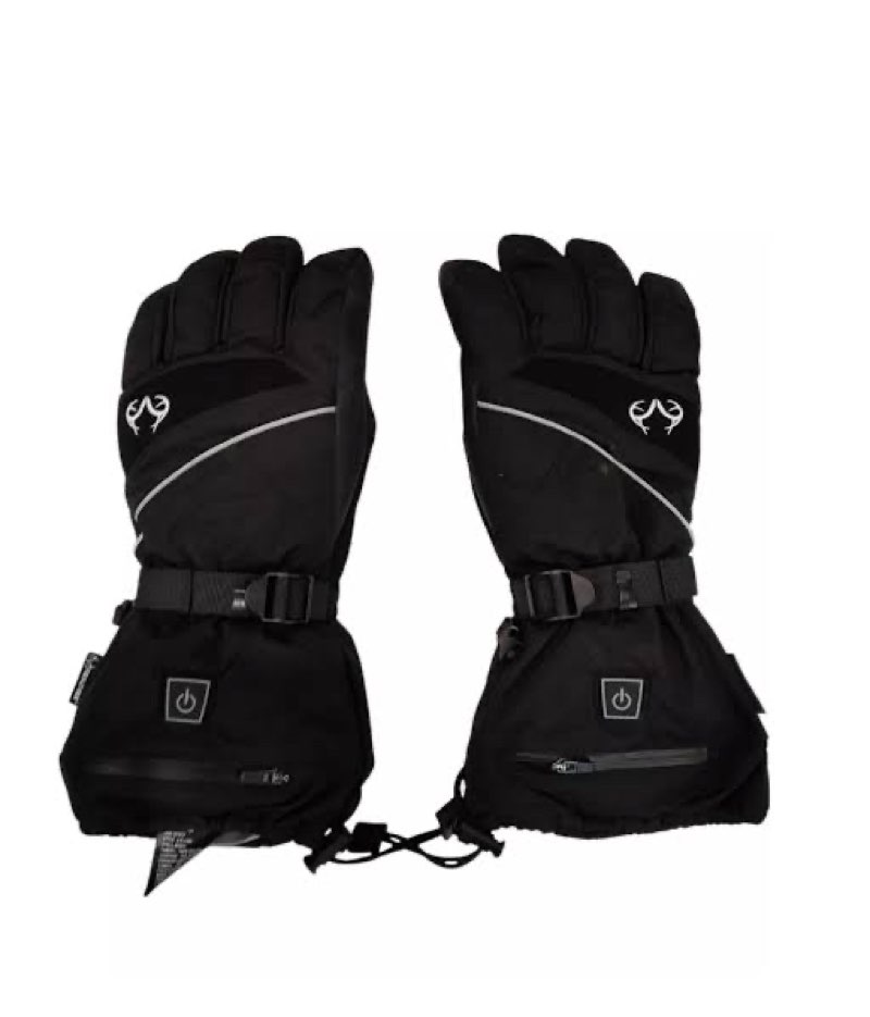 Realtree Adult Heated Gloves, Black(size:s/m)