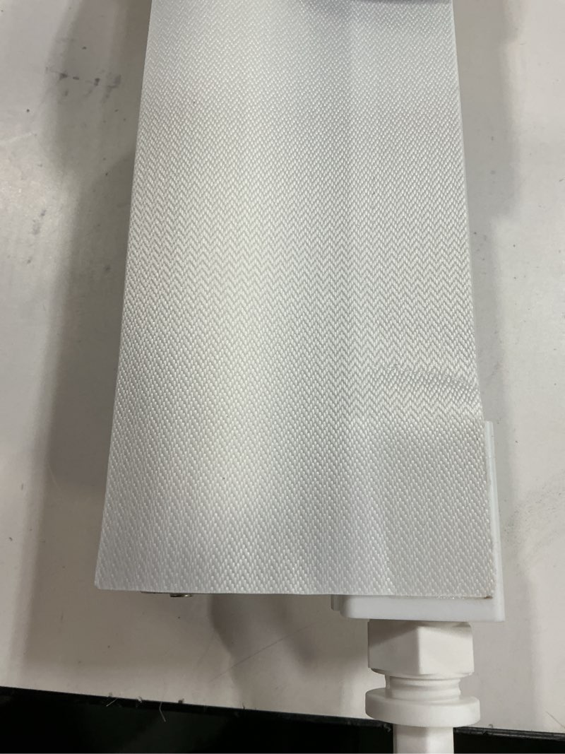 Condition photo showing Good Condition for LazBlinds No-Drill Cordless Zebra Blinds - Dual Layer Light Filtering & Room Darkening, Free-Stop Lift, Easy Install, Day & Night Privacy with Valance for Window 31" W x 72" H, White 31"W x 72"H White