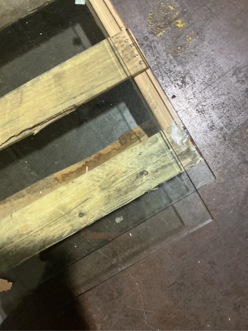 Condition photo showing As Is for 76”lx35”w shower door