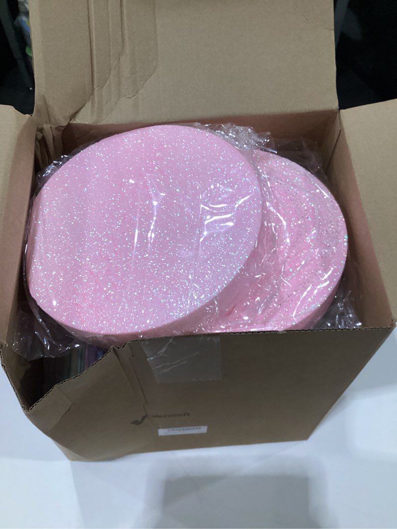 Condition photo showing Good Condition for 12 Pcs 15.75'' Large glitter Candy Christmas Decorations Giant Pastel Lollipop Candy Decorations with Sticks Red White Peppermint Xmas Decor for Christmas Tree Ornaments Holiday, 6 Styles 12 Pastel